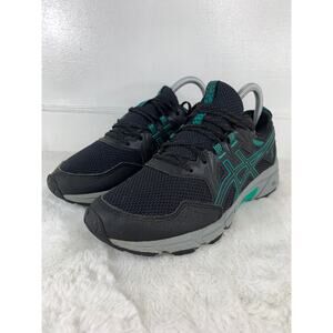 ASICS Gel-Venture 8 Women's Size 7 Black/Green Running Shoes 1012B230